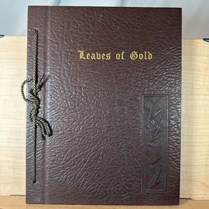 Vintage Rare Leaves of Gold 1948 Revised Edition Beautiful Book Leather Bound